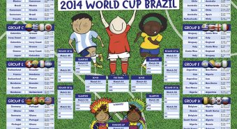 Doxdirect World Cup Wall Planner